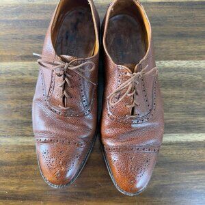 Tricker's England Kensington Toecap Oxford City Shoe Brown 10-D